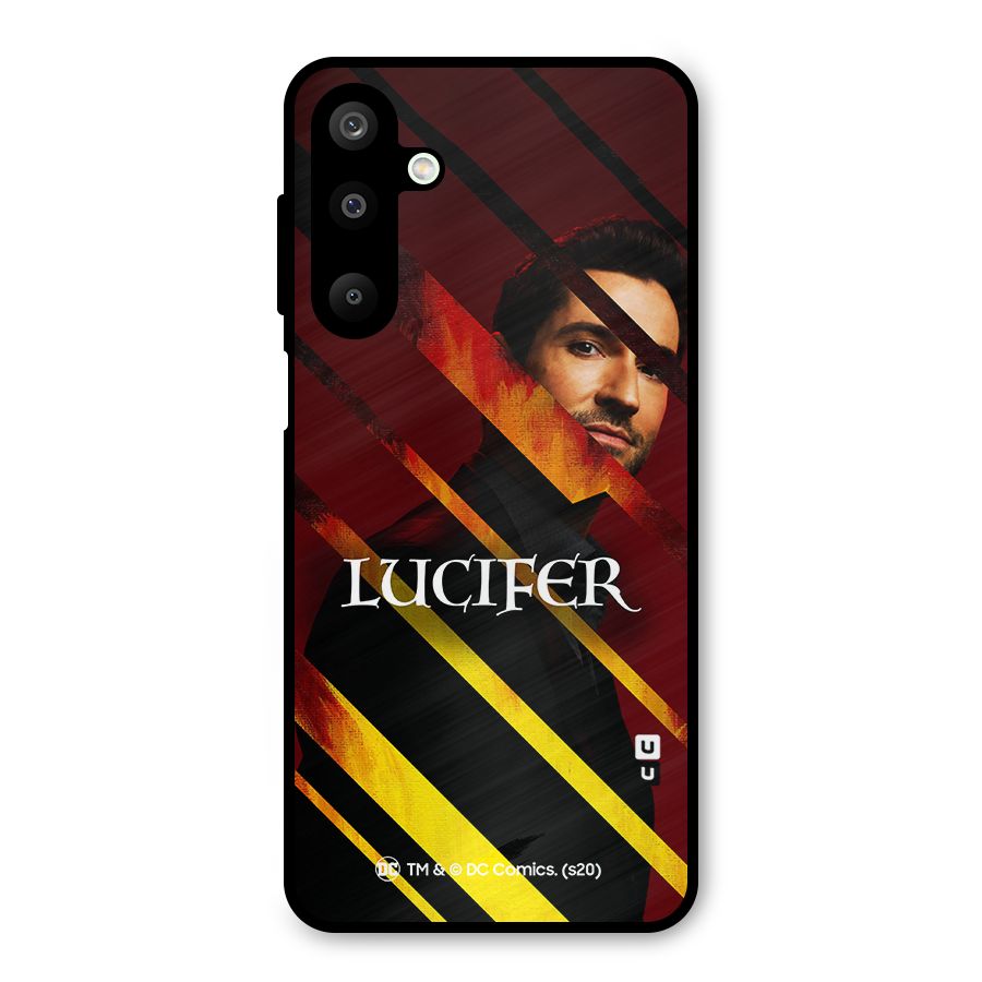 Lucifer Hell Stripes Metal Back Case for Galaxy M16