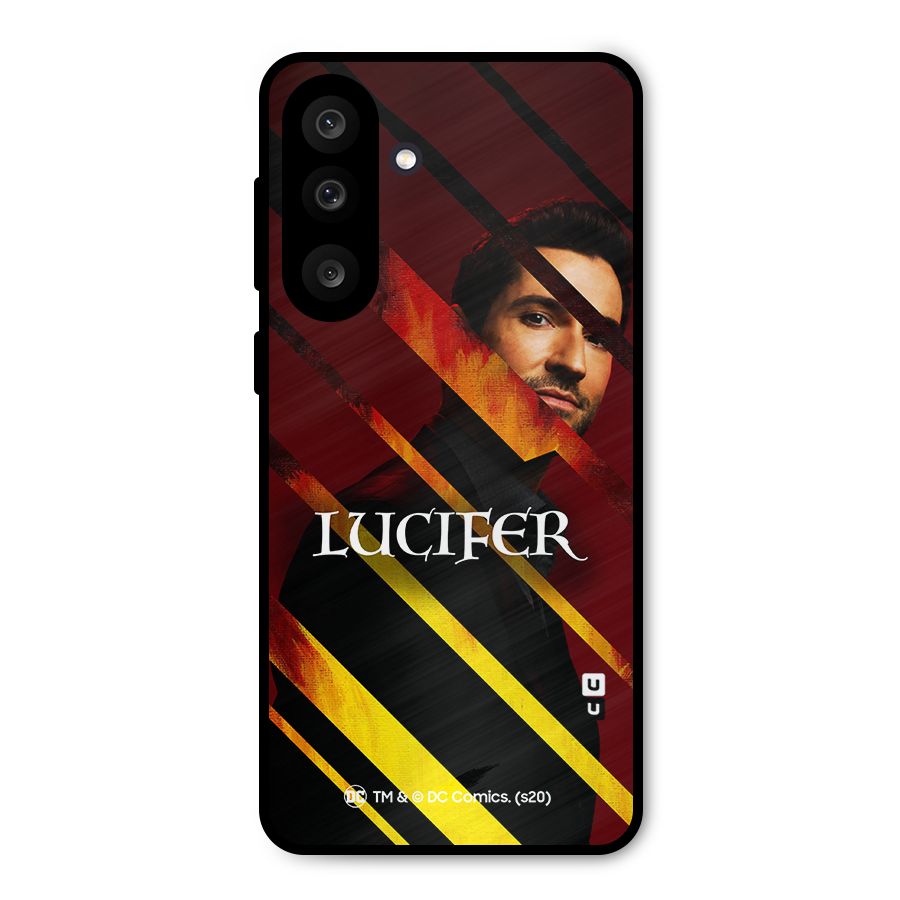 Lucifer Hell Stripes Metal Back Case for Galaxy M56
