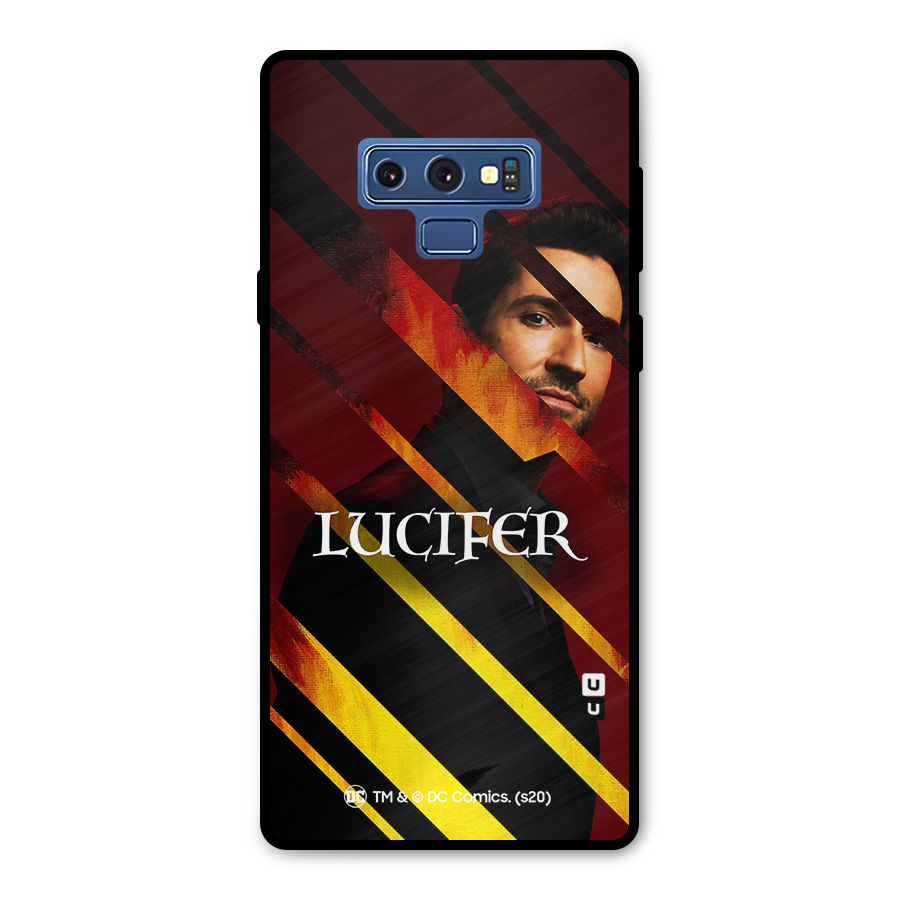 Lucifer Hell Stripes Metal Back Case for Galaxy Note 9