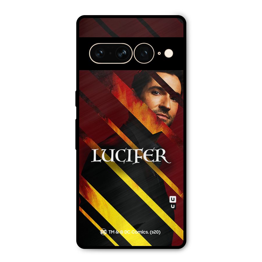Lucifer Hell Stripes Metal Back Case for Google Pixel 7 Pro