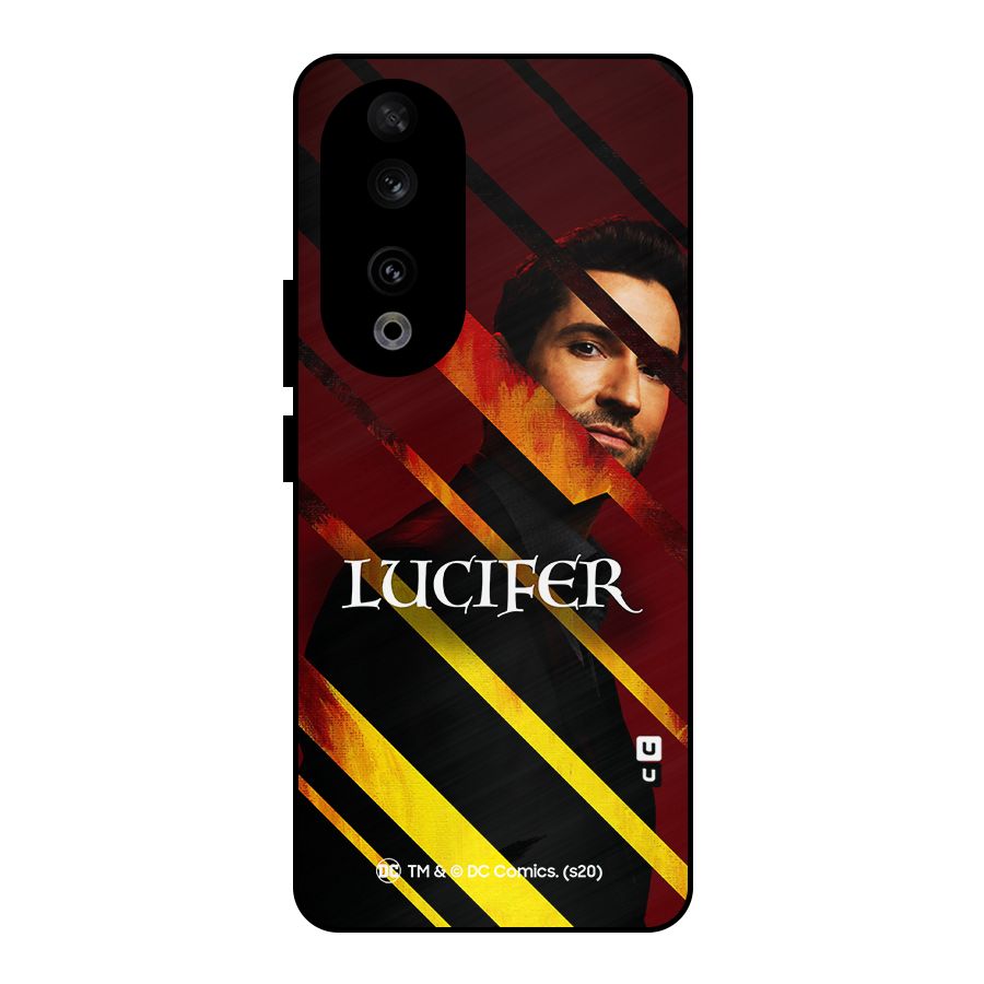 Lucifer Hell Stripes Metal Back Case for Honor 90