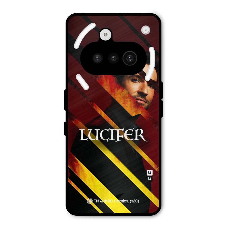 Lucifer Hell Stripes Metal Back Case for Nothing Phone 3a
