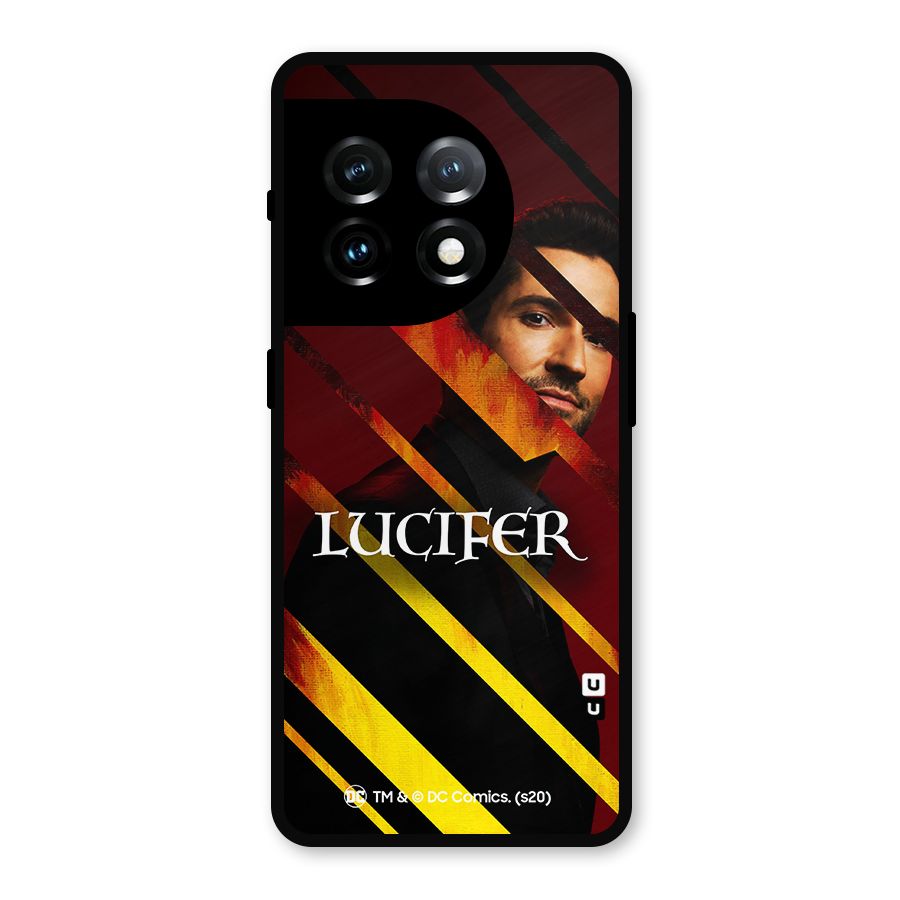 Lucifer Hell Stripes Metal Back Case for OnePlus 11