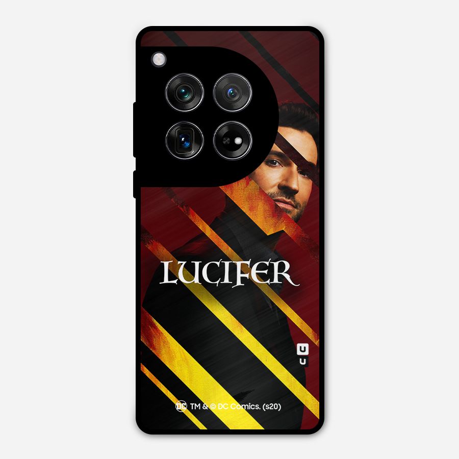 Lucifer Hell Stripes Metal Back Case for OnePlus 12