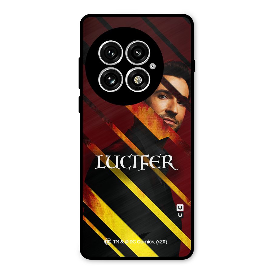 Lucifer Hell Stripes Metal Back Case for OnePlus 13