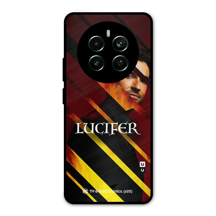 Lucifer Hell Stripes Metal Back Case for Realme 12 Pro Plus