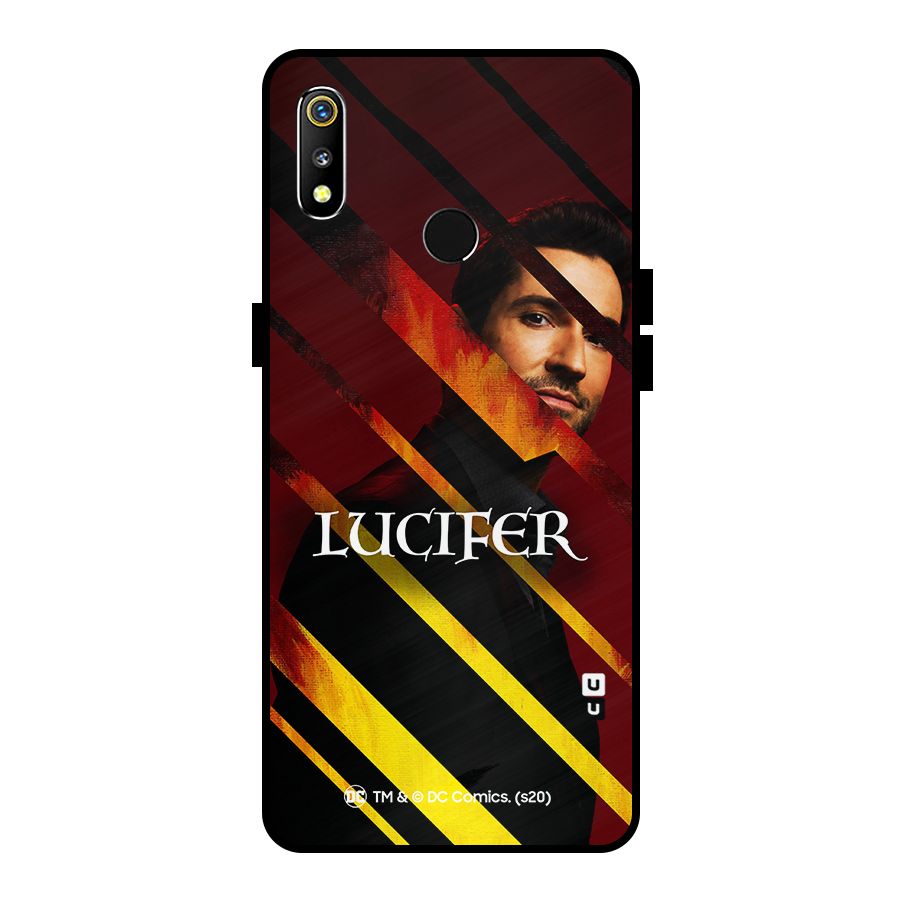 Lucifer Hell Stripes Metal Back Case for Realme 3