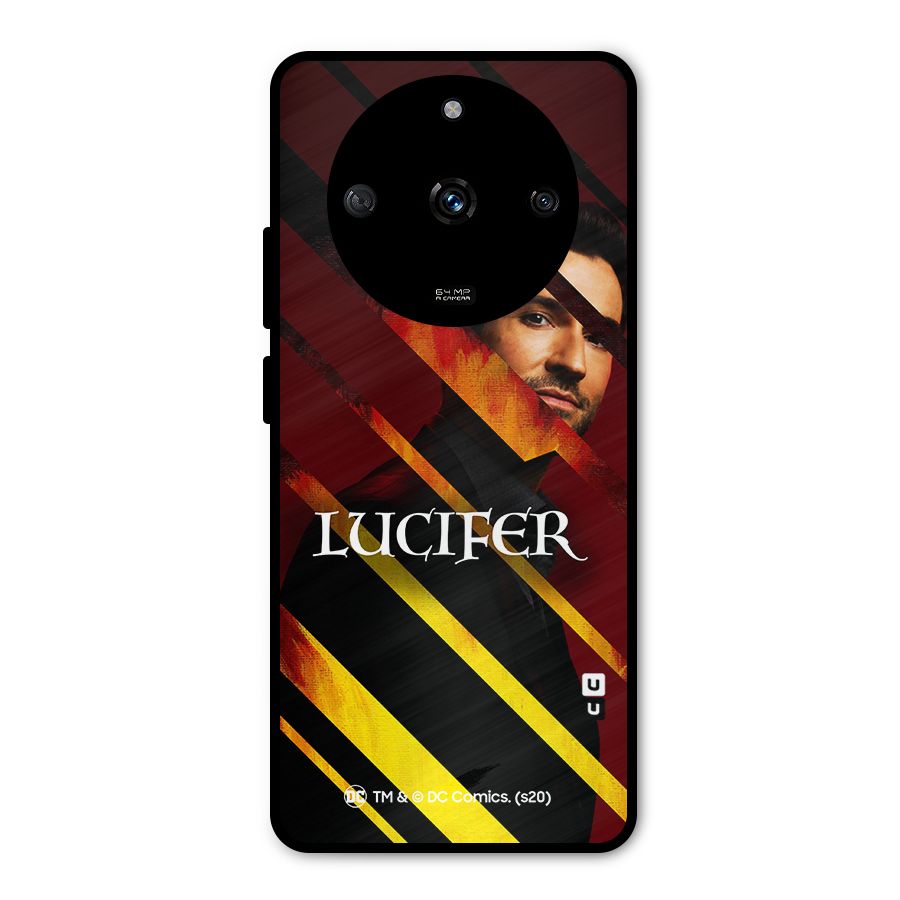 Lucifer Hell Stripes Metal Back Case for Realme Narzo 60 5G