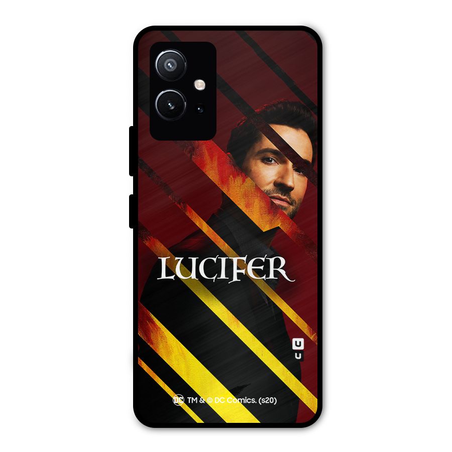 Lucifer Hell Stripes Metal Back Case for Vivo T1 5G