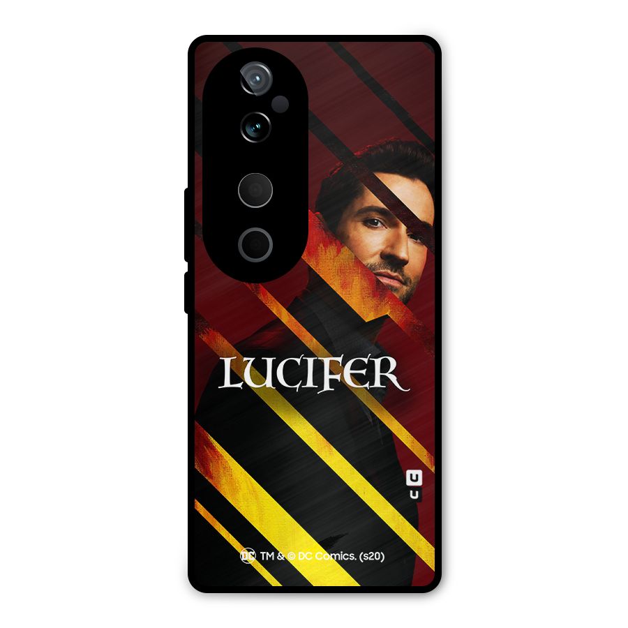 Lucifer Hell Stripes Metal Back Case for Vivo T3 Ultra