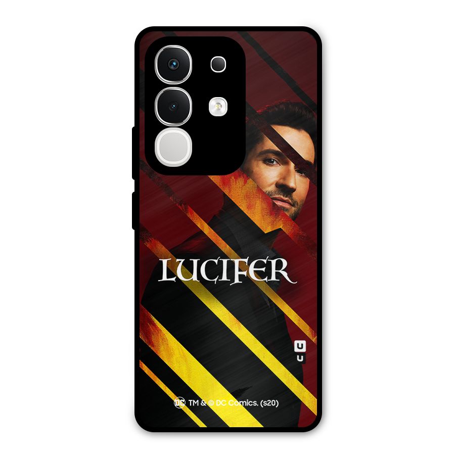 Lucifer Hell Stripes Metal Back Case for Vivo T4x