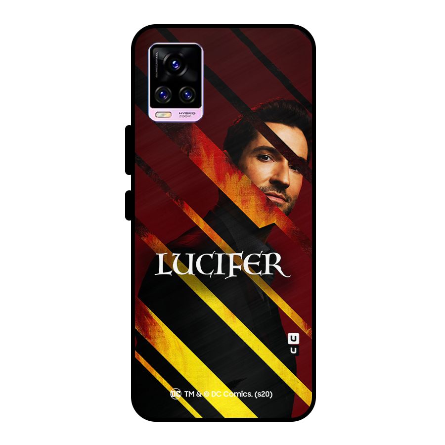 Lucifer Hell Stripes Metal Back Case for Vivo V20 Pro