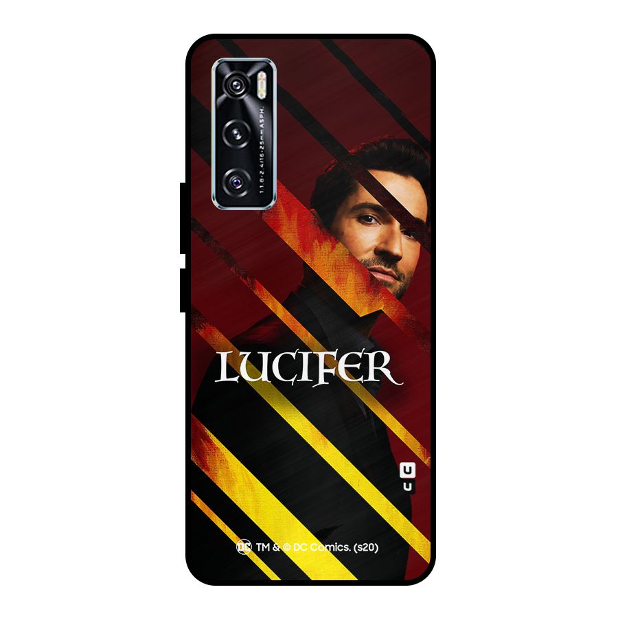 Lucifer Hell Stripes Metal Back Case for Vivo V20 SE