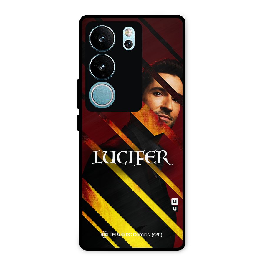 Lucifer Hell Stripes Metal Back Case for Vivo V29