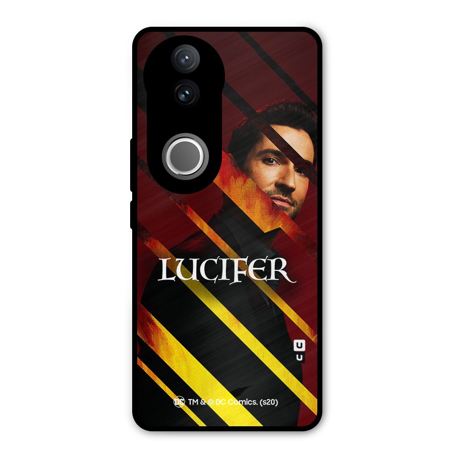 Lucifer Hell Stripes Metal Back Case for Vivo V50e