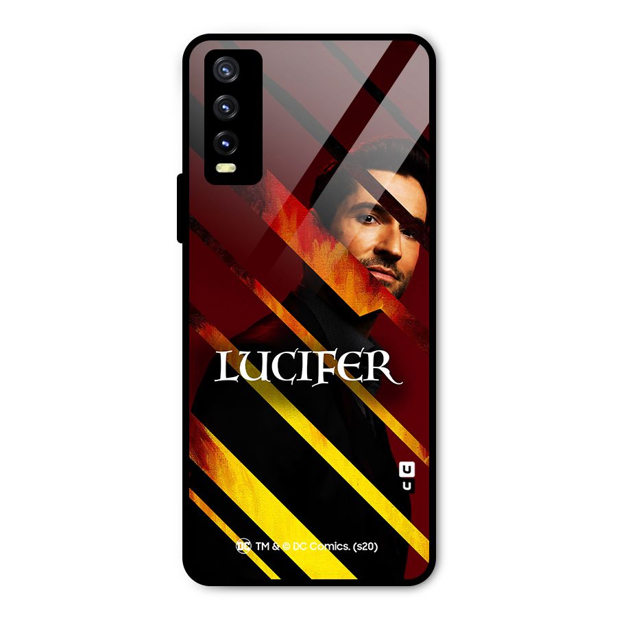 Lucifer Hell Stripes Metal Back Case for Vivo Y20g
