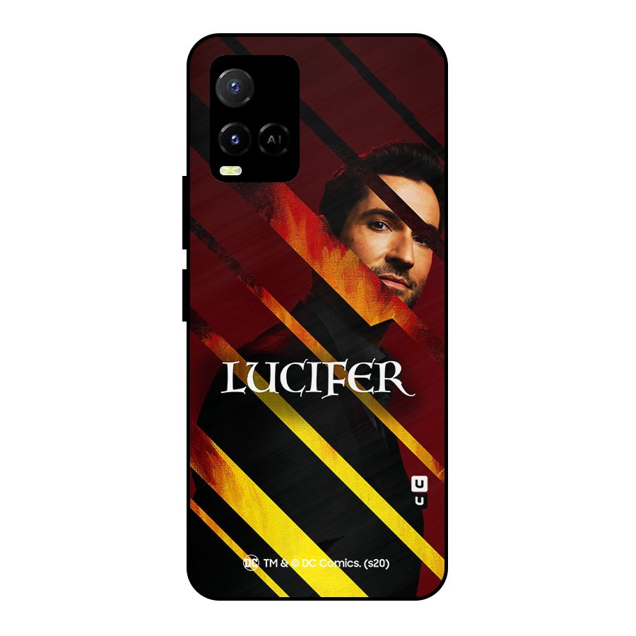Lucifer Hell Stripes Metal Back Case for Vivo Y21T