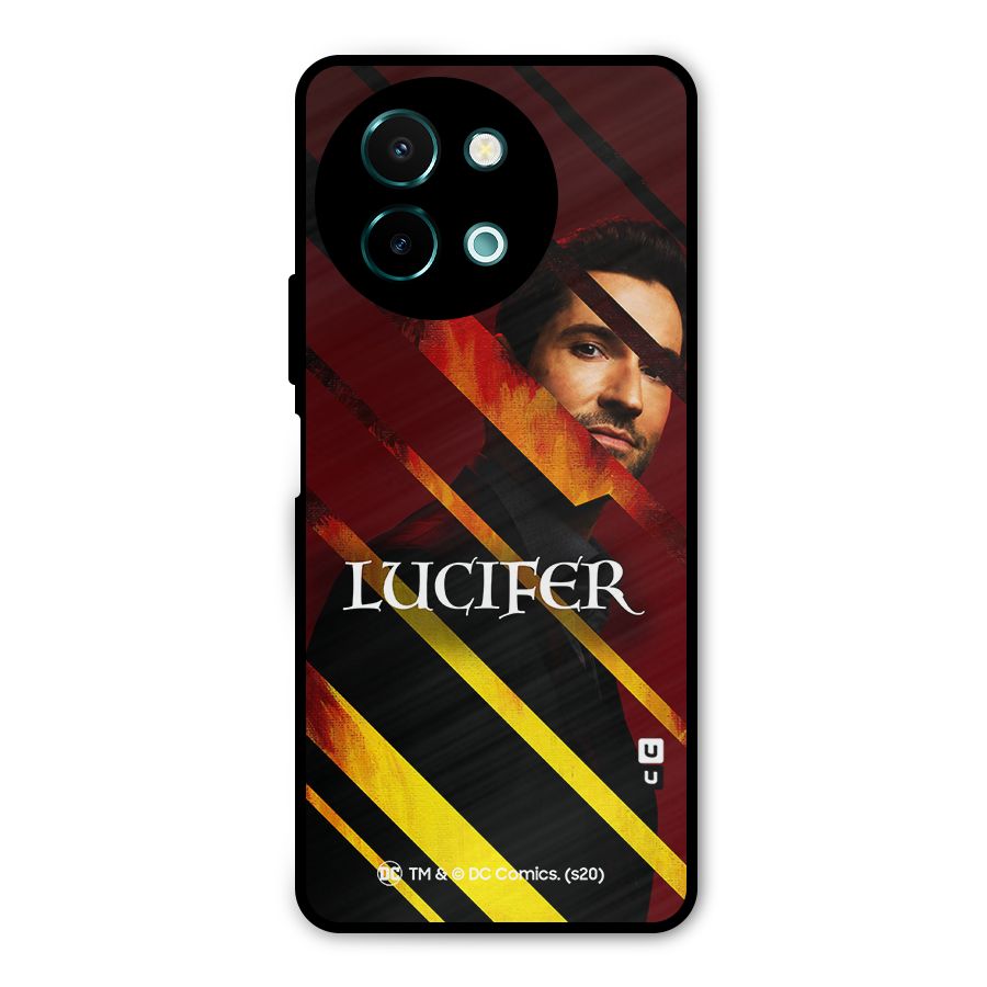 Lucifer Hell Stripes Metal Back Case for Vivo Y58