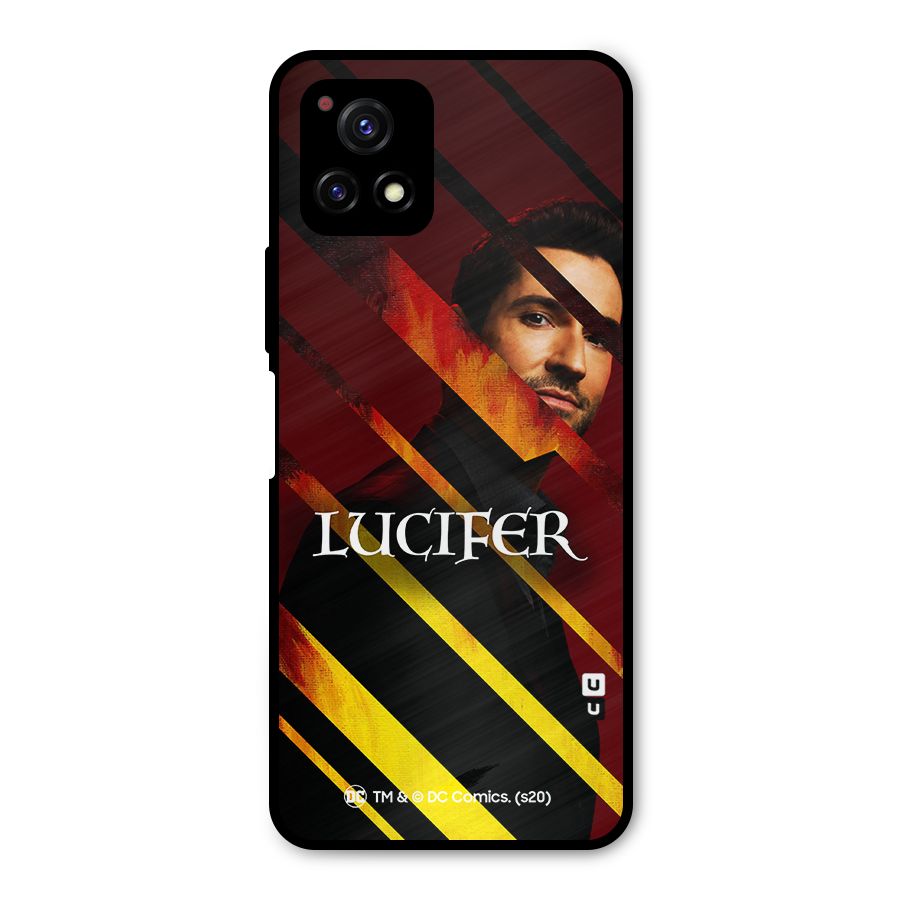 Lucifer Hell Stripes Metal Back Case for Vivo Y72 5G