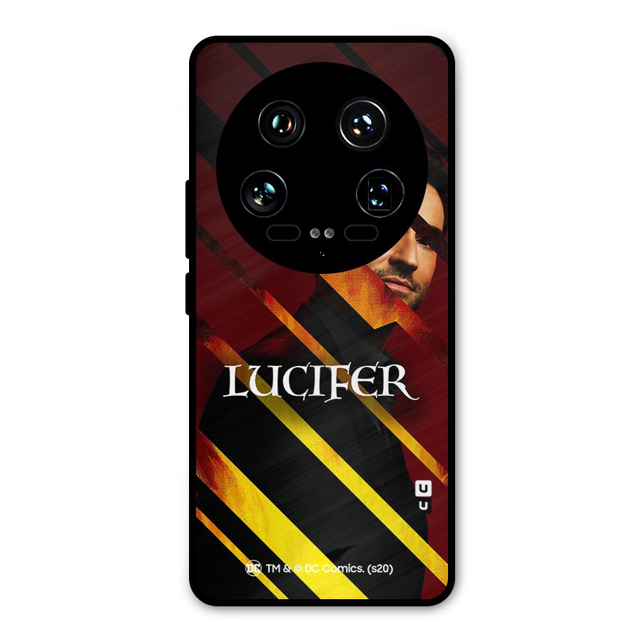 Lucifer Hell Stripes Metal Back Case for Xiaomi 14 Ultra