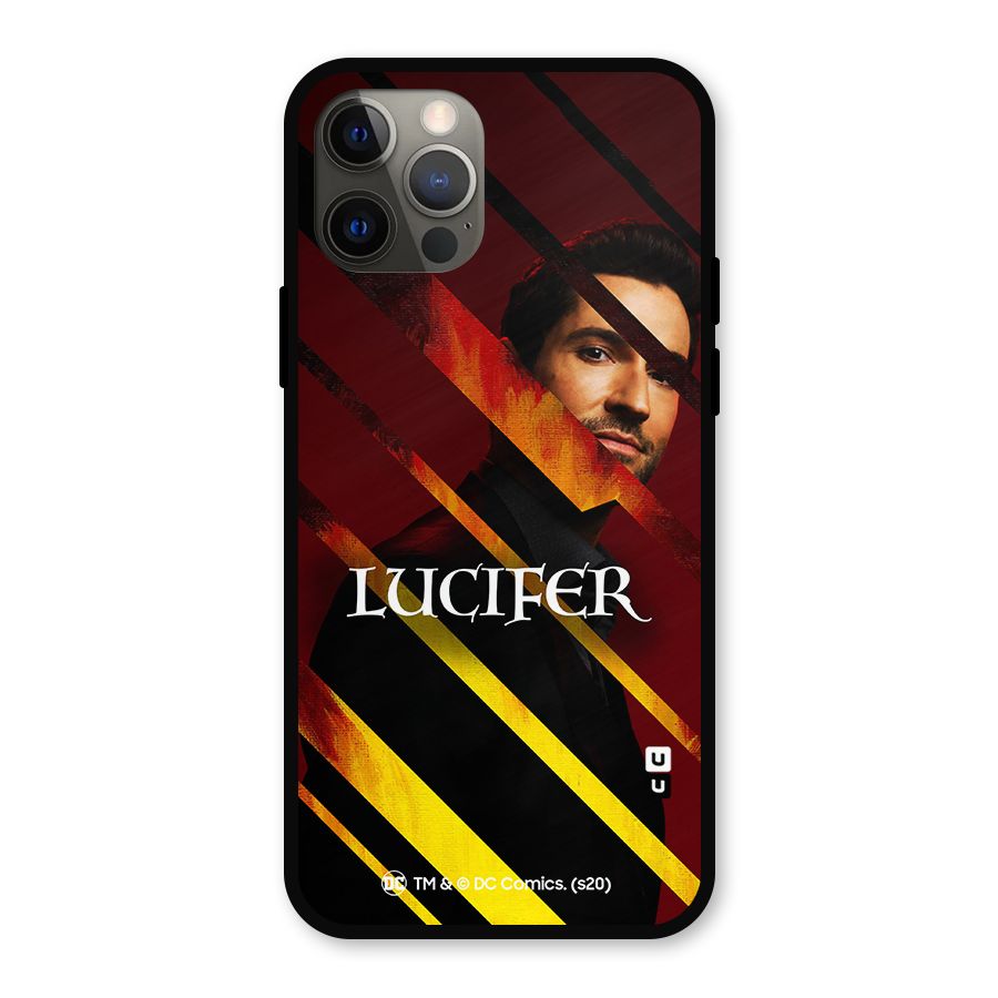 Lucifer Hell Stripes Metal Back Case for iPhone 12 Pro