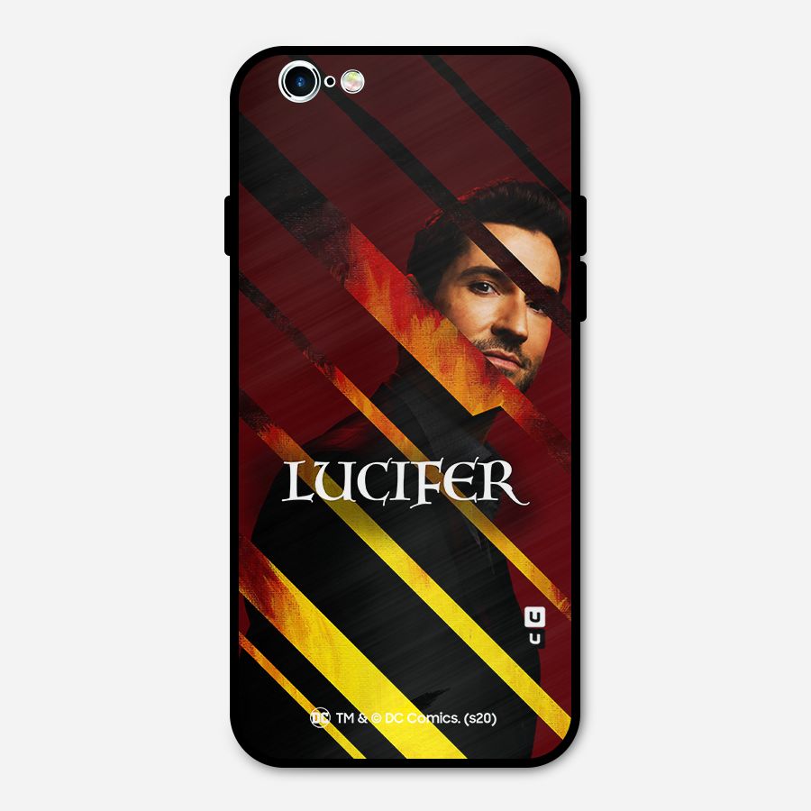 Lucifer Hell Stripes Metal Back Case for iPhone 6 6s