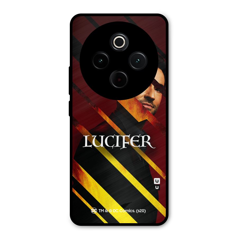 Lucifer Hell Stripes Metal Back Case for iQOO Z10