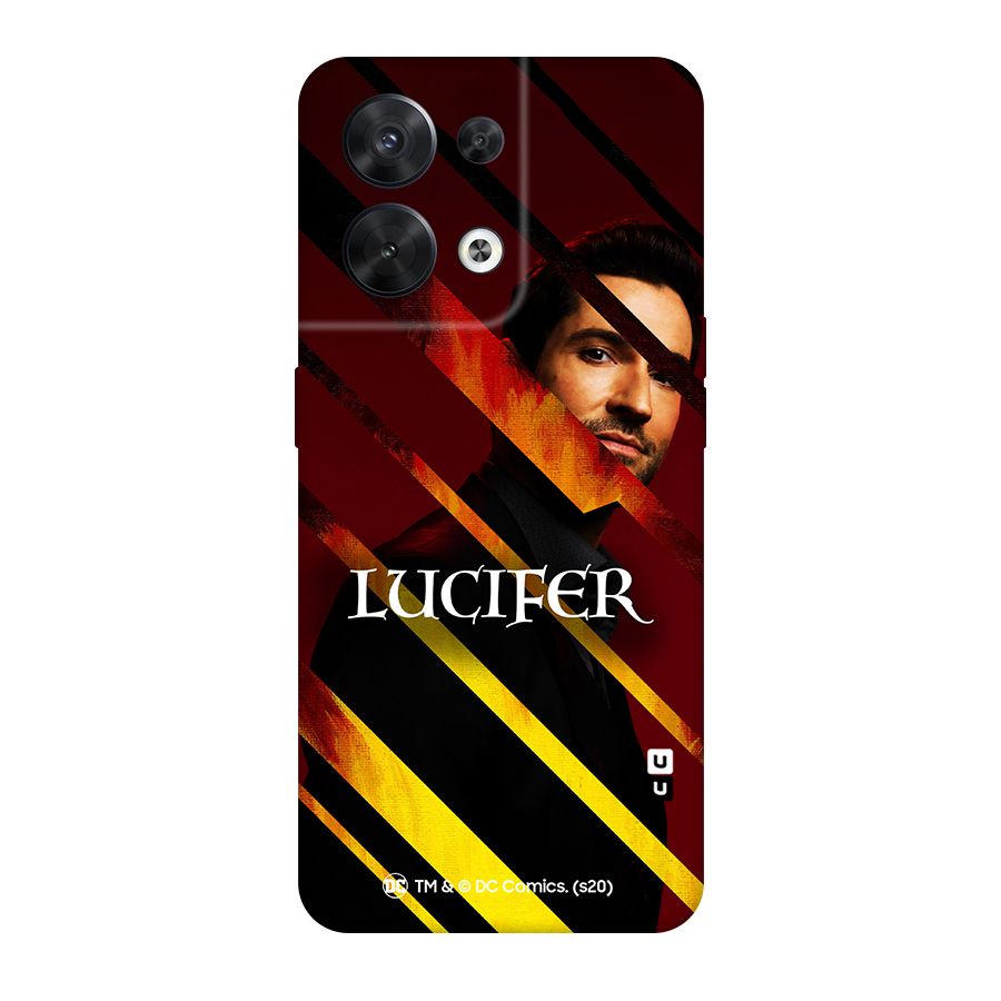 Lucifer Hell Stripes Original Polycarbonate Back Case for Oppo Reno8 5G