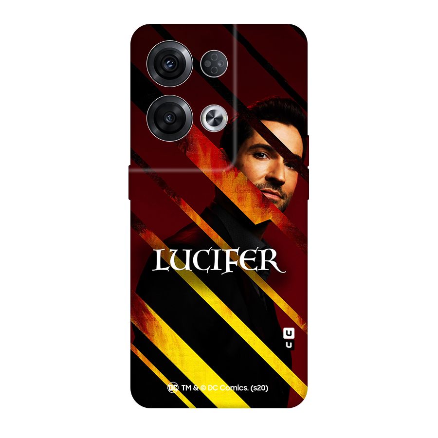 Lucifer Hell Stripes Original Polycarbonate Back Case for Oppo Reno8 Pro 5G