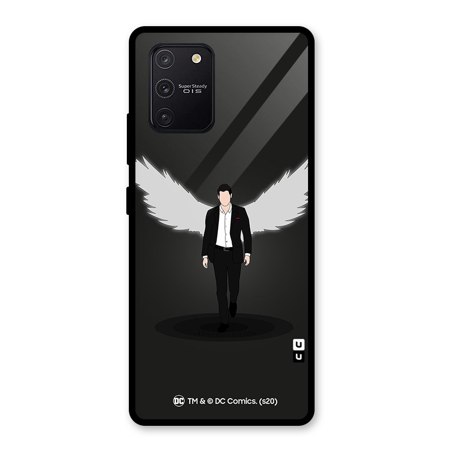 Lucifer Minimalistic Archangel Art Glass Back Case for Galaxy S10 Lite
