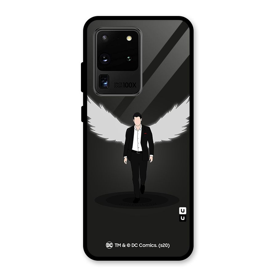 Lucifer Minimalistic Archangel Art Glass Back Case for Galaxy S20 Ultra