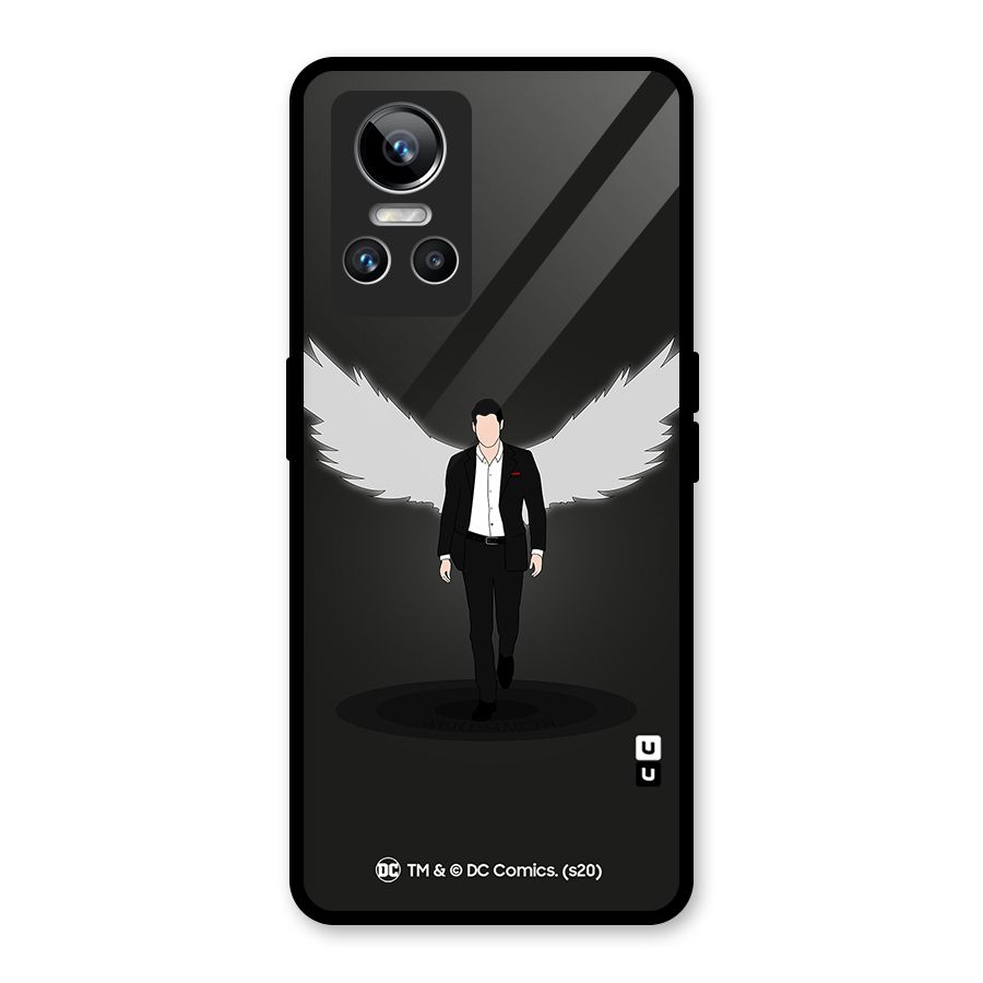 Lucifer Minimalistic Archangel Art Glass Back Case for Realme GT Neo 3