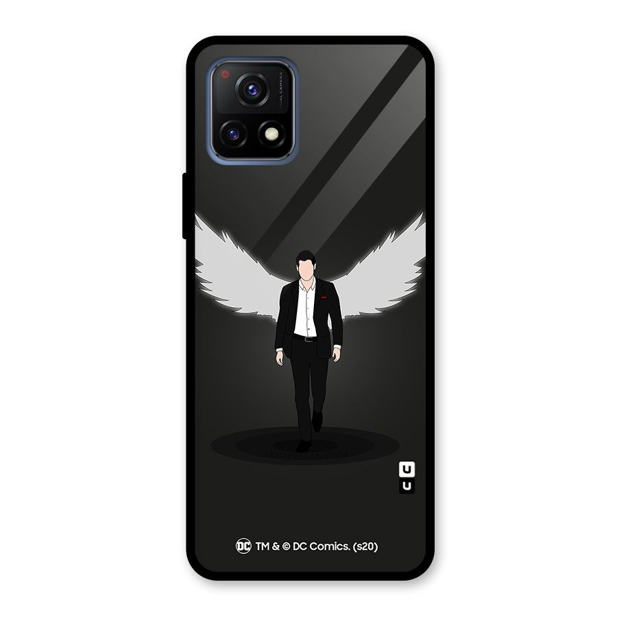 Lucifer Minimalistic Archangel Art Glass Back Case for Vivo Y72 5G