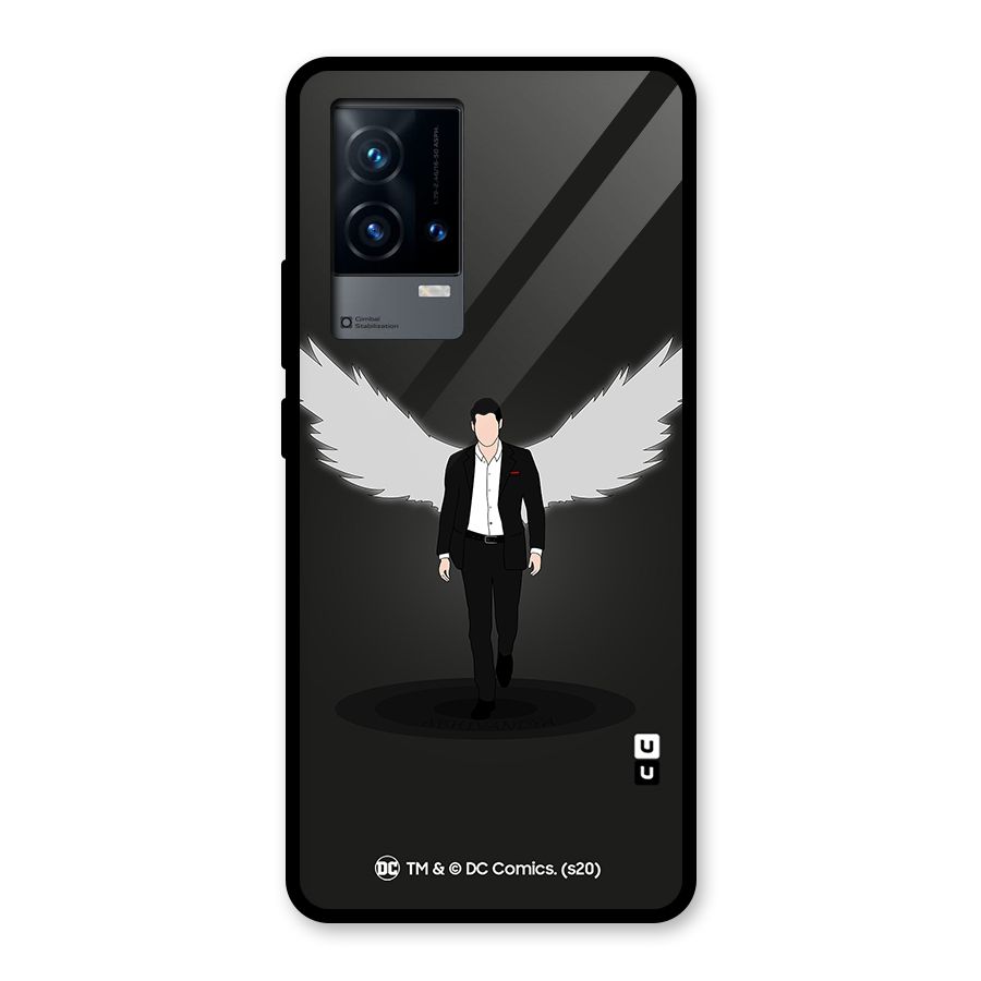 Lucifer Minimalistic Archangel Art Glass Back Case for iQOO 9 5G