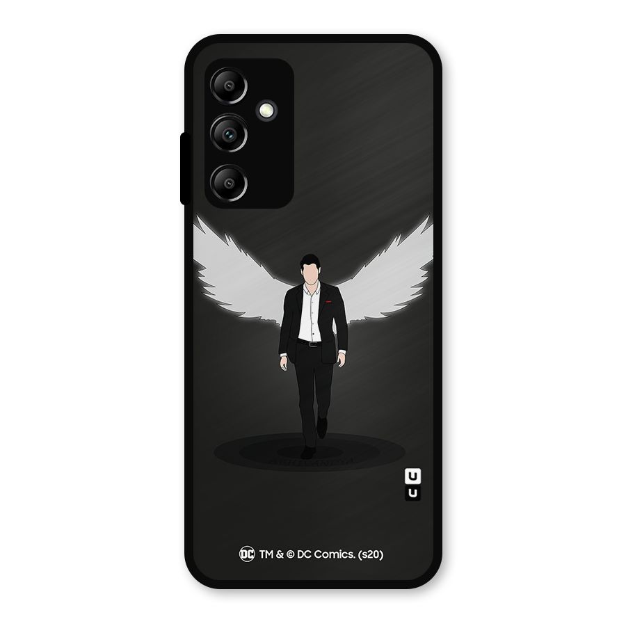 Lucifer Minimalistic Archangel Art Metal Back Case for Galaxy A14 5G