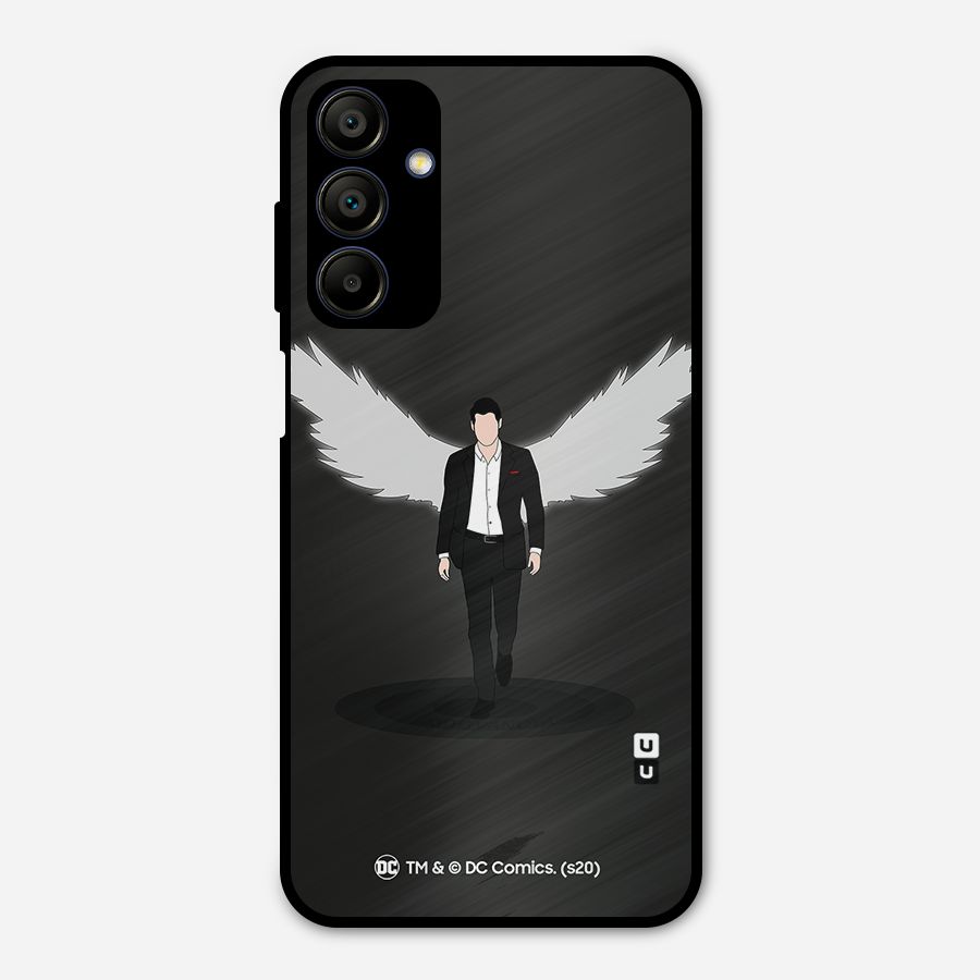 Lucifer Minimalistic Archangel Art Metal Back Case for Galaxy A15 5G