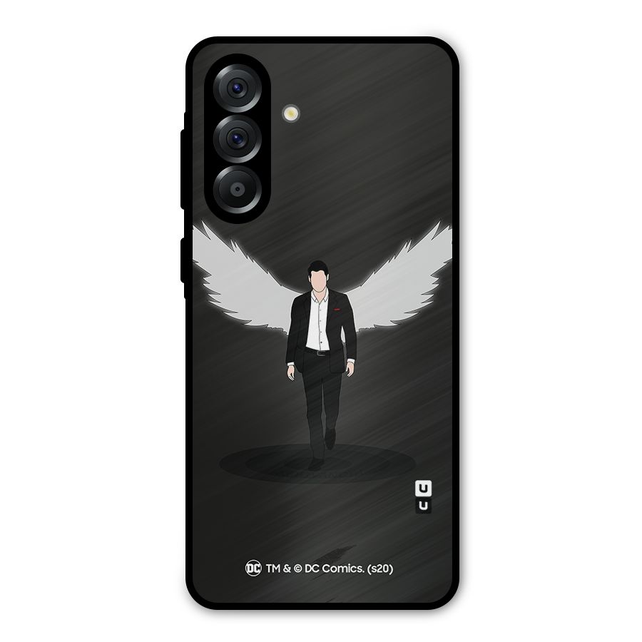 Lucifer Minimalistic Archangel Art Metal Back Case for Galaxy A36