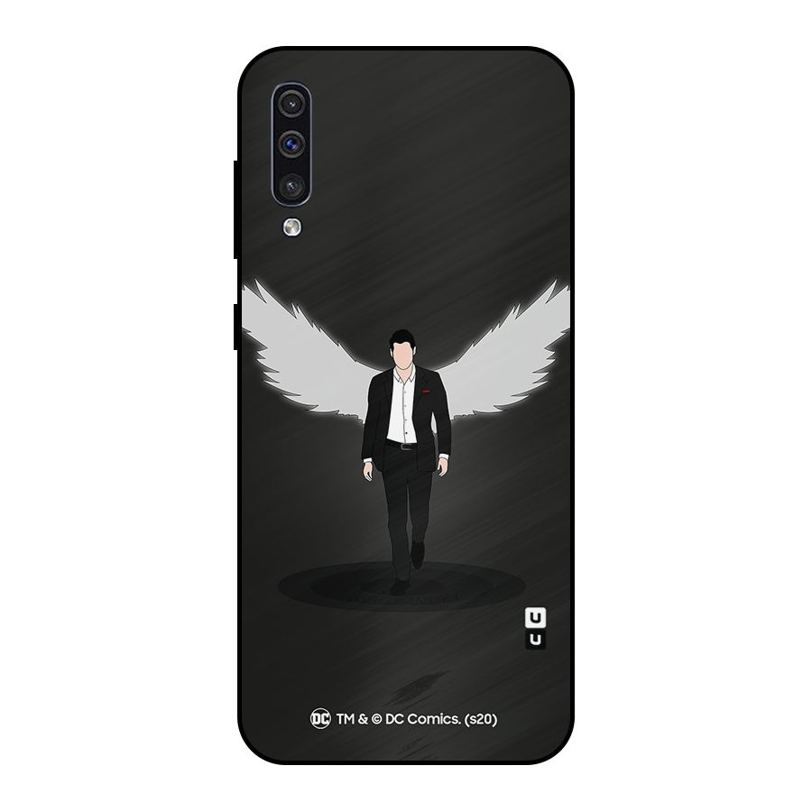 Lucifer Minimalistic Archangel Art Metal Back Case for Galaxy A50s