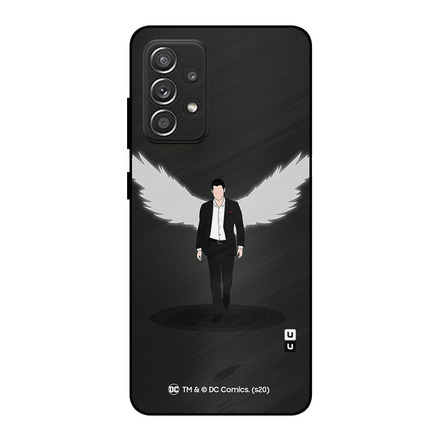 Lucifer Minimalistic Archangel Art Metal Back Case for Galaxy A52s 5G