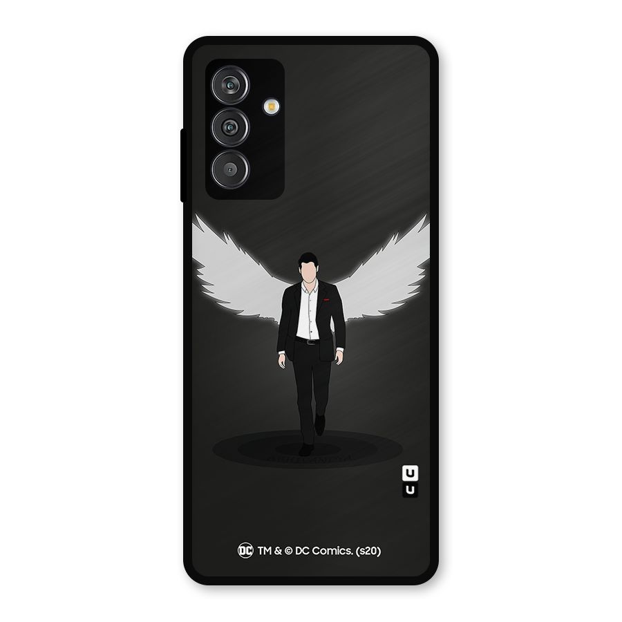 Lucifer Minimalistic Archangel Art Metal Back Case for Galaxy F13
