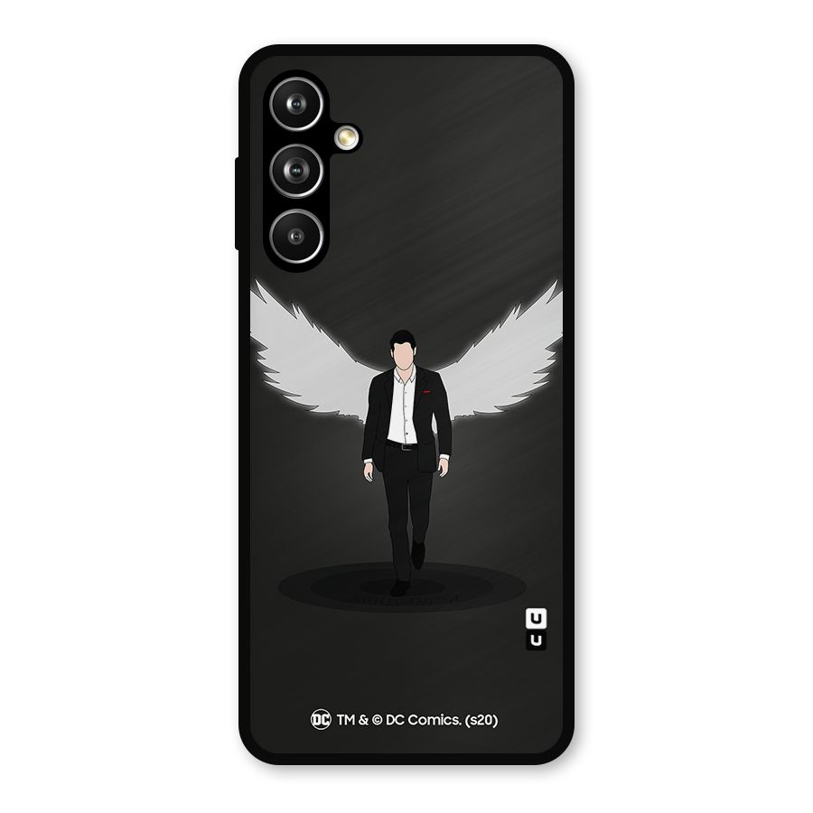 Lucifer Minimalistic Archangel Art Metal Back Case for Galaxy F54