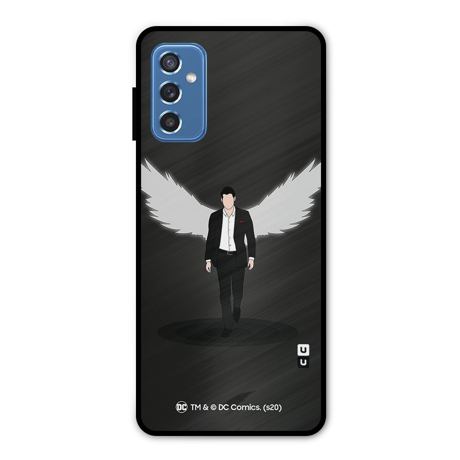 Lucifer Minimalistic Archangel Art Metal Back Case for Galaxy M52 5G