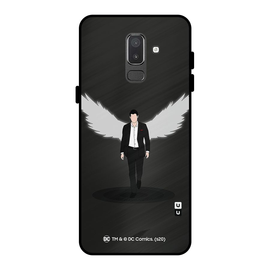 Lucifer Minimalistic Archangel Art Metal Back Case for Galaxy On8 (2018)