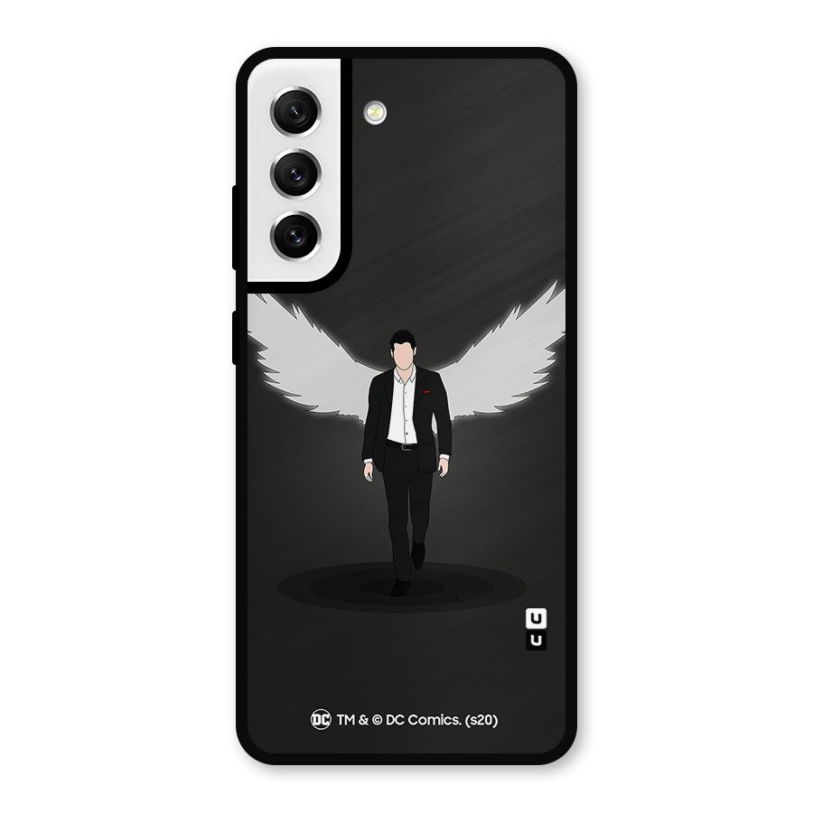 Lucifer Minimalistic Archangel Art Metal Back Case for Galaxy S21 FE 5G
