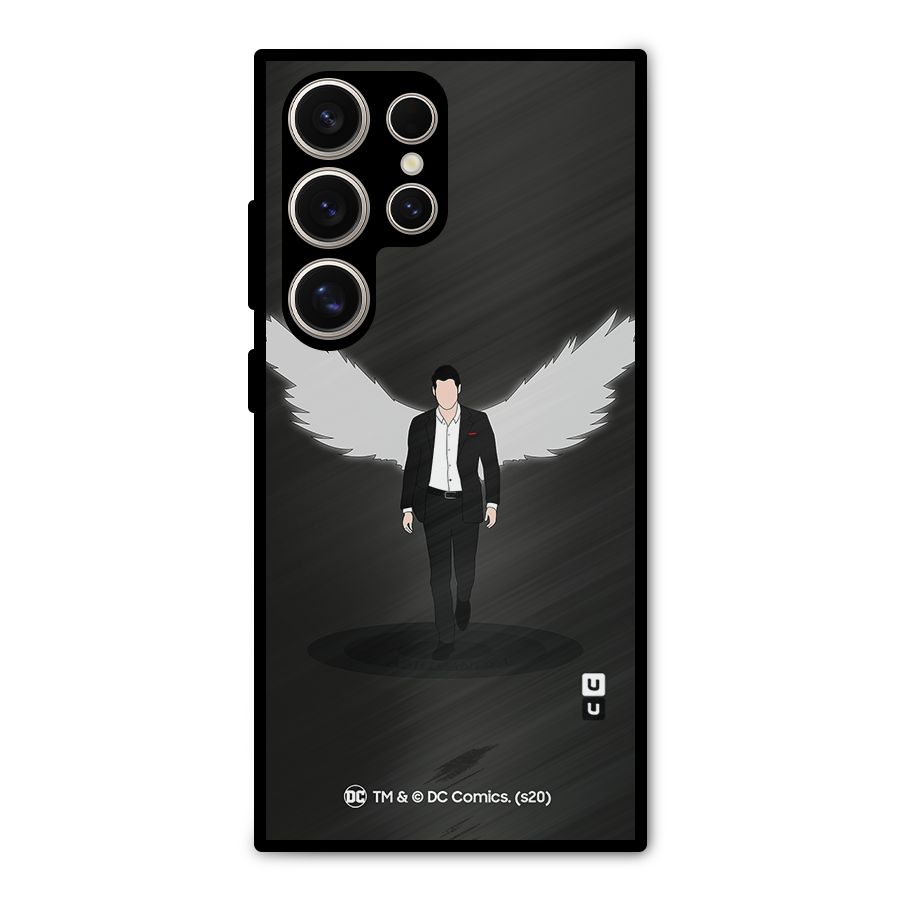 Lucifer Minimalistic Archangel Art Metal Back Case for Galaxy S24 Ultra