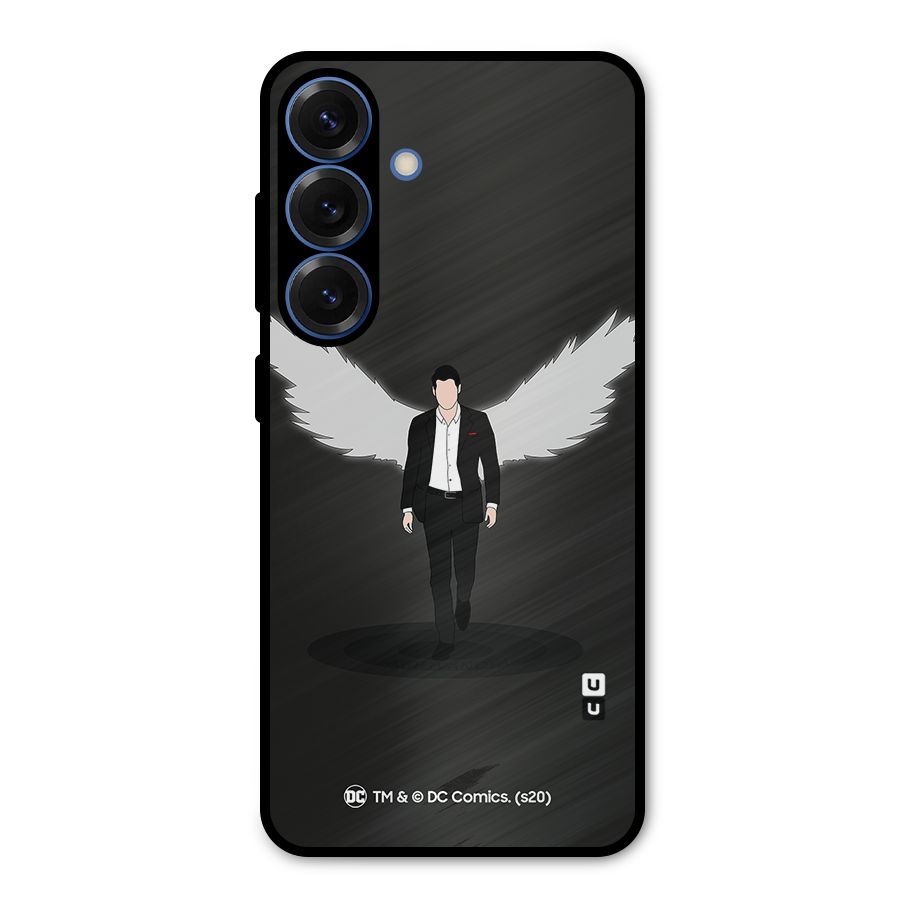 Lucifer Minimalistic Archangel Art Metal Back Case for Galaxy S25