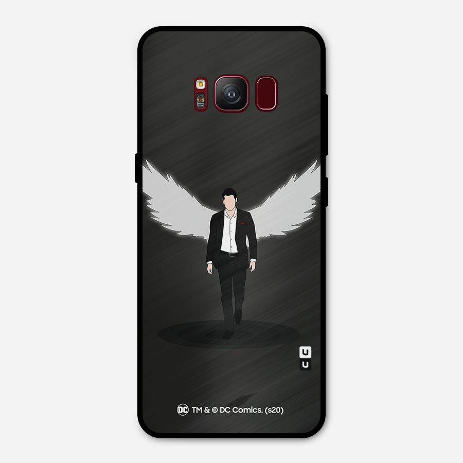 Lucifer Minimalistic Archangel Art Metal Back Case for Galaxy S8