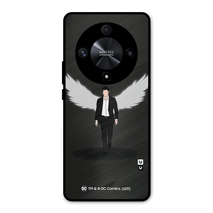 Lucifer Minimalistic Archangel Art Metal Back Case for Honor X9b