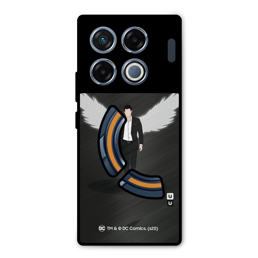 Lucifer Minimalistic Archangel Art Metal Back Case for Infinix GT 20 Pro