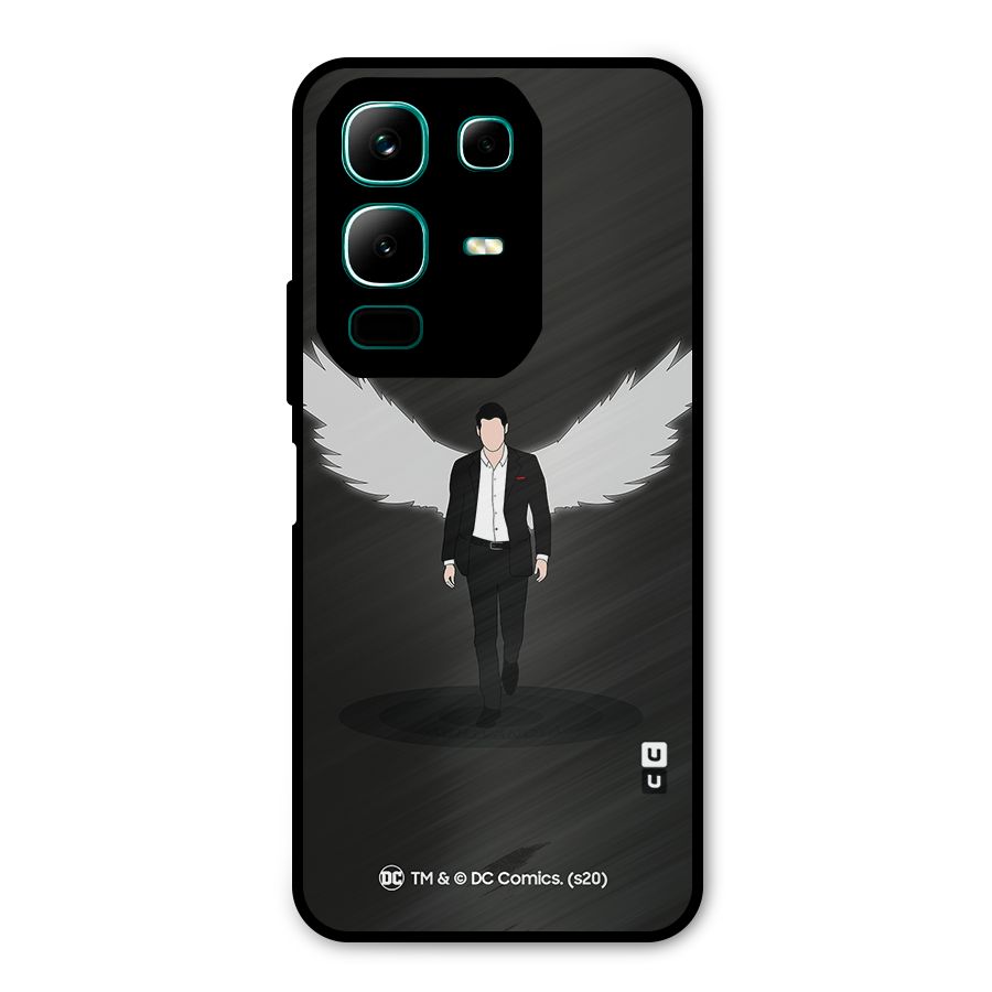 Lucifer Minimalistic Archangel Art Metal Back Case for Infinix Note 50x
